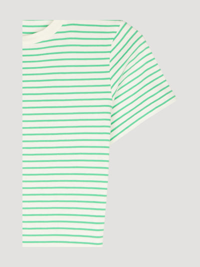 Secondhand Kurzarm-Ringelshirt aus reiner Bio-Baumwolle