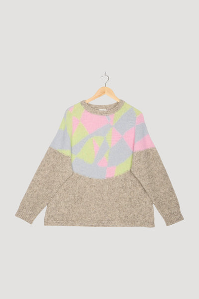 Secondhand Pullover Relaxed aus reiner Bio-Baumwolle mit Alpaka