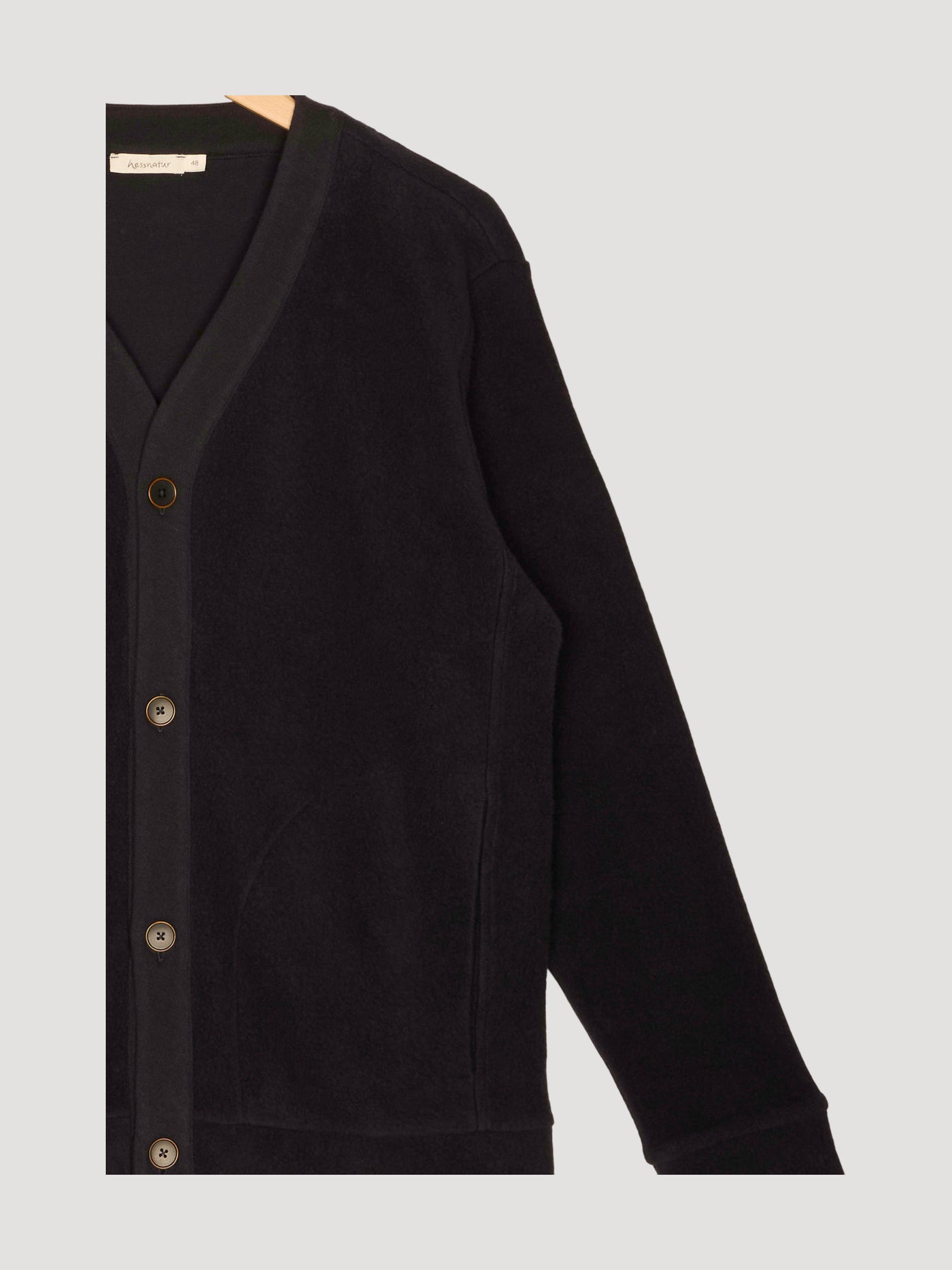 Secondhand Fleece Cardigan Relaxed aus reiner Bio-Baumwolle