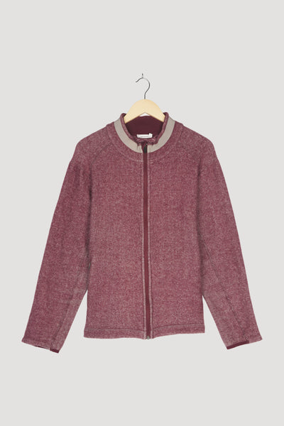 Secondhand Fleece-Jacke aus Bio-Merinowolle mit Bio-Baumwolle