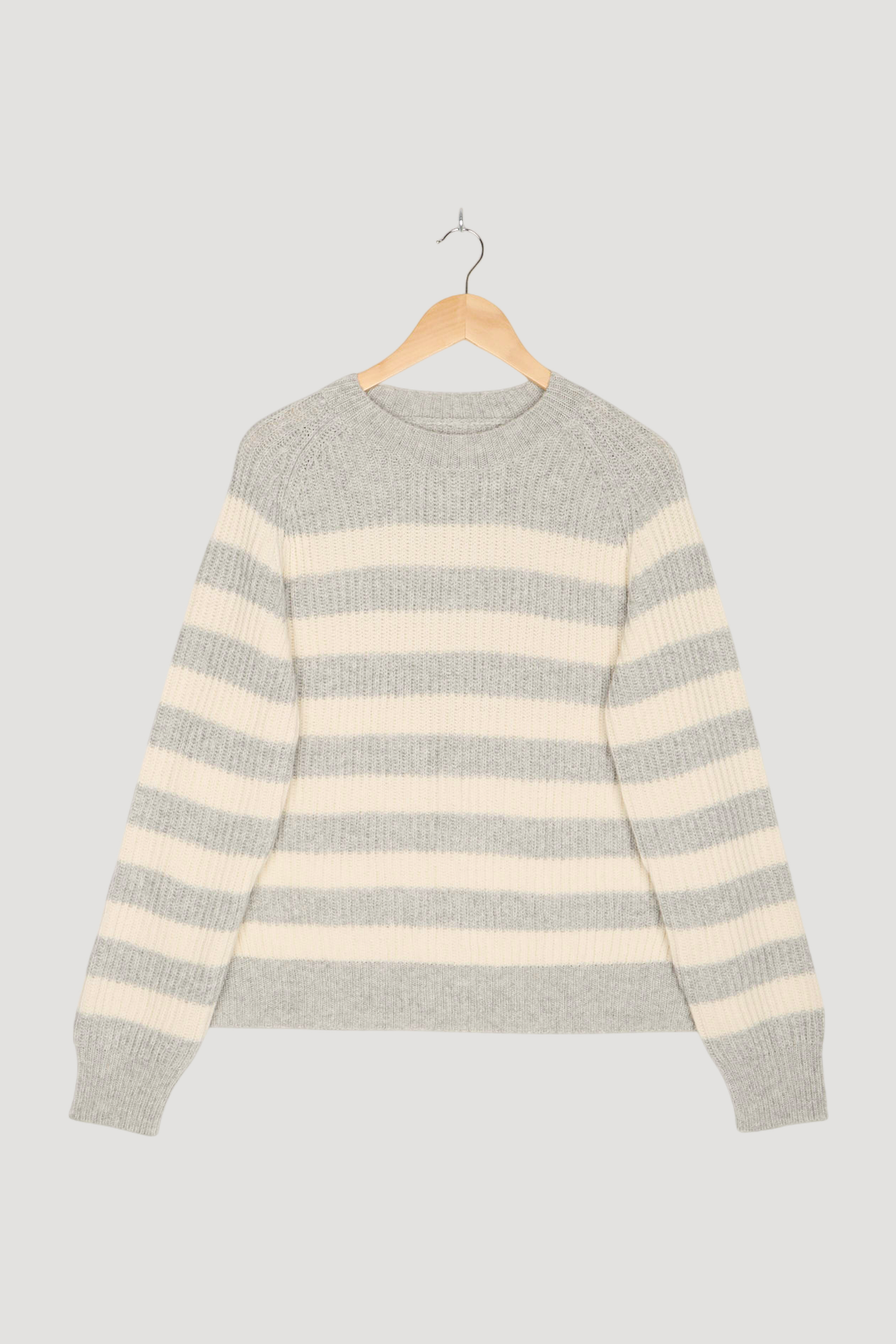 Secondhand Pullover Streifen Relaxed mit Bio-Merinowolle