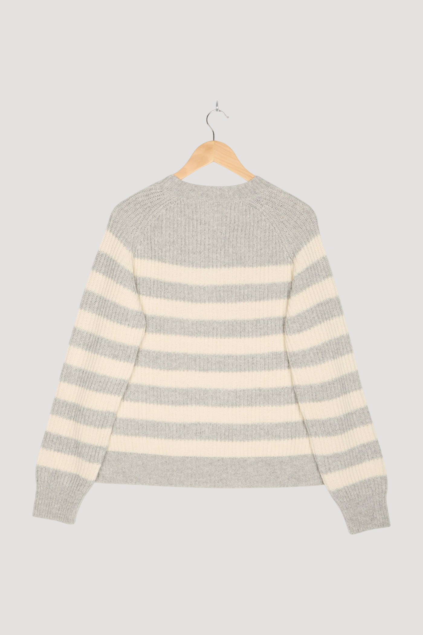 Secondhand Pullover Streifen Relaxed mit Bio-Merinowolle