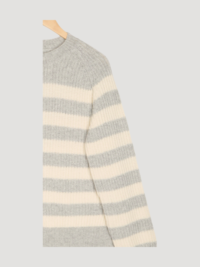 Secondhand Pullover Streifen Relaxed mit Bio-Merinowolle