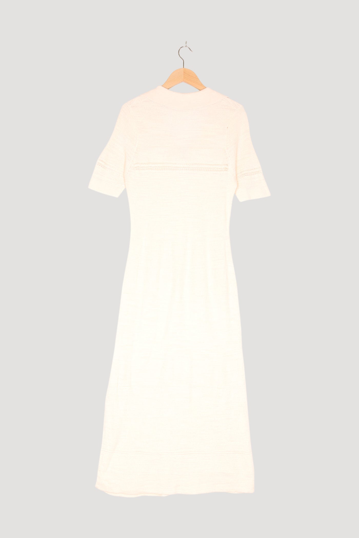 Secondhand Strickkleid aus Leinen mit Bio-Baumwolle