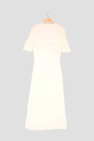Secondhand Strickkleid aus Leinen mit Bio-Baumwolle
