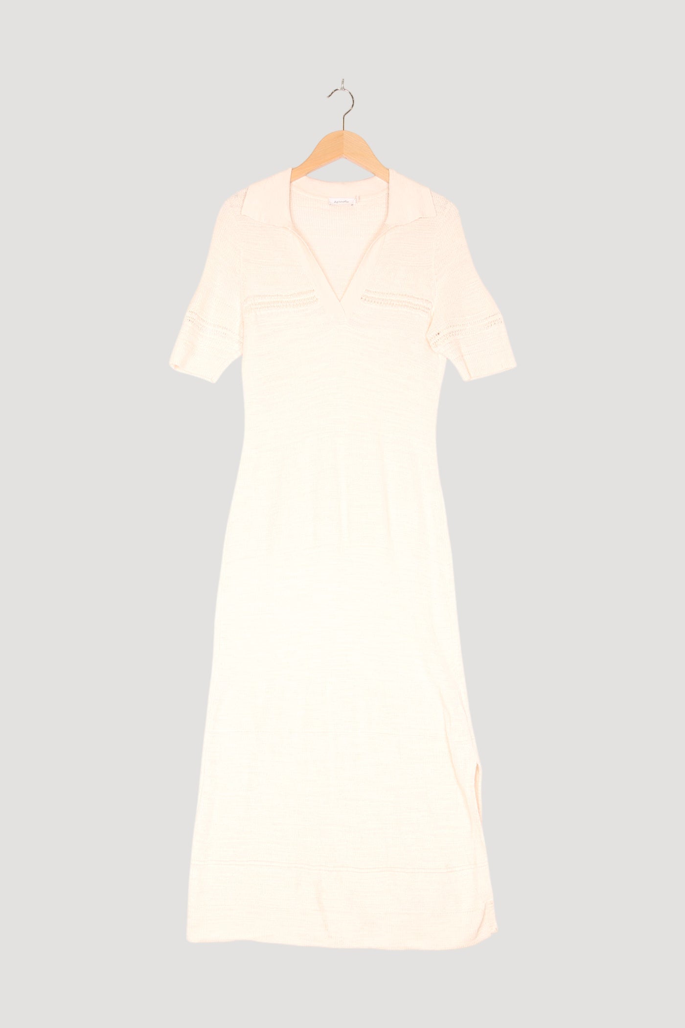 Secondhand Strickkleid aus Leinen mit Bio-Baumwolle