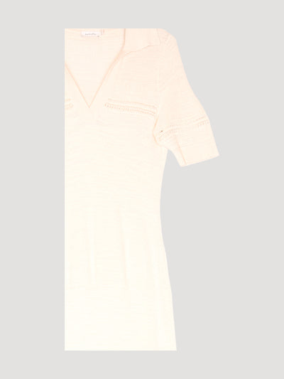 Secondhand Strickkleid aus Leinen mit Bio-Baumwolle