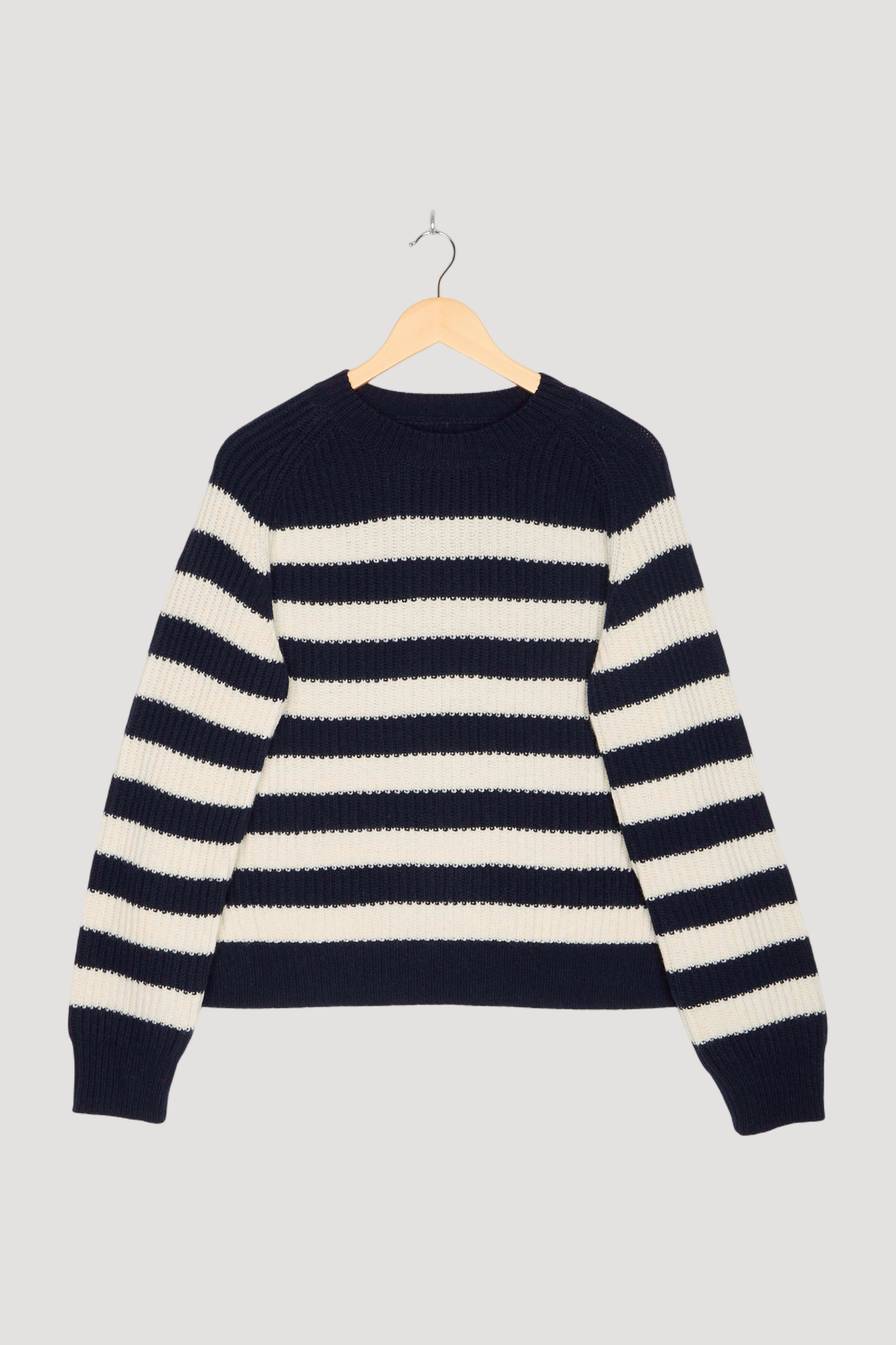 Secondhand Pullover Streifen Relaxed mit Bio-Merinowolle