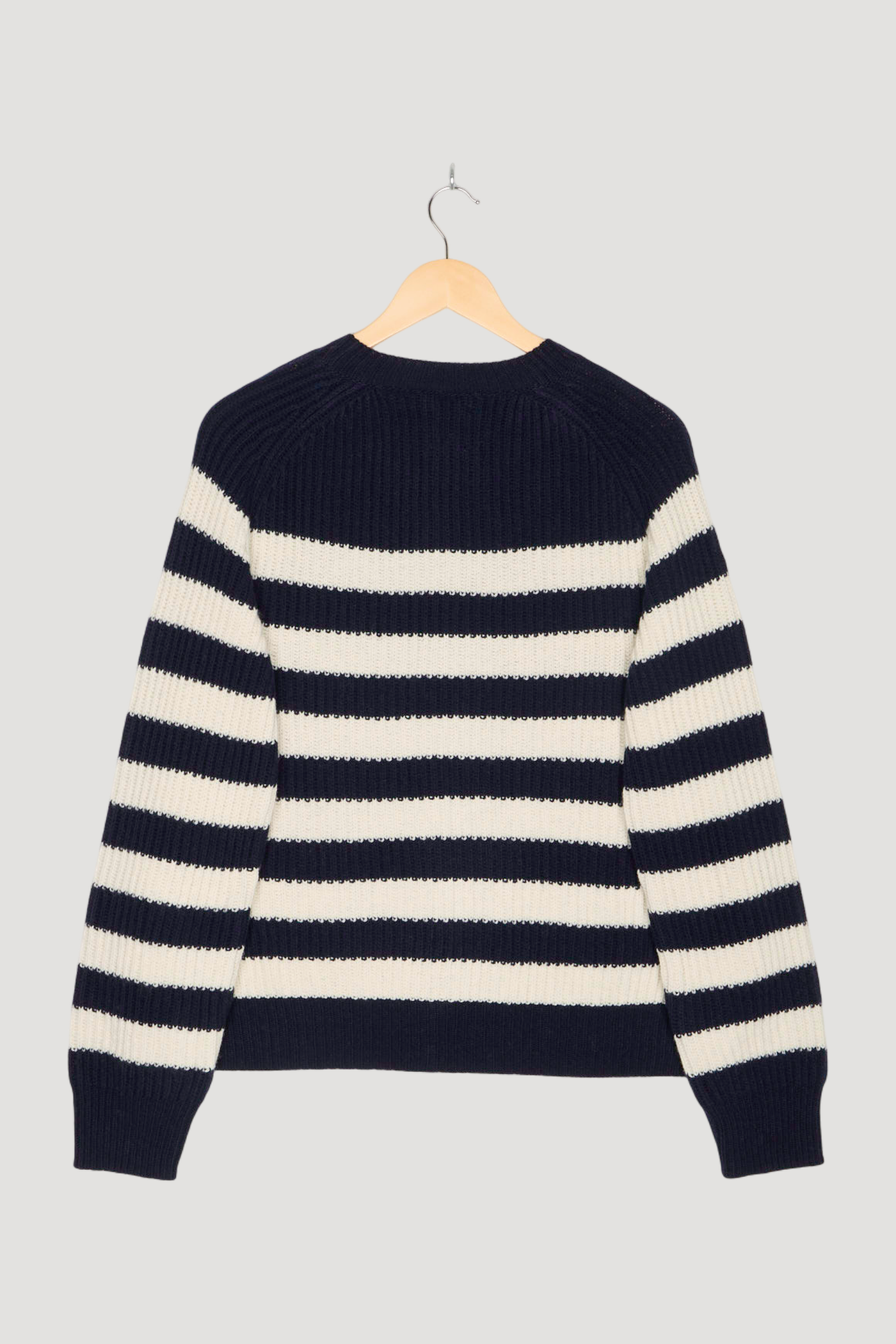 Secondhand Pullover Streifen Relaxed mit Bio-Merinowolle
