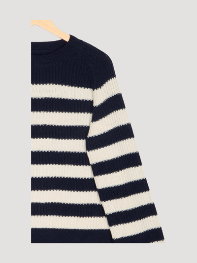 Secondhand Pullover Streifen Relaxed mit Bio-Merinowolle