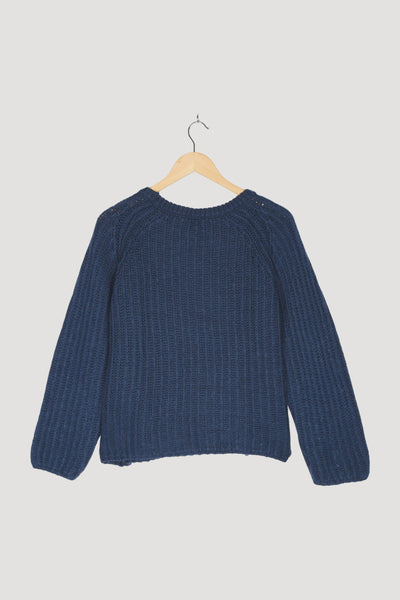 Secondhand Raglan-Pullover aus Bio-Baumwolle und Bio-Merinowolle