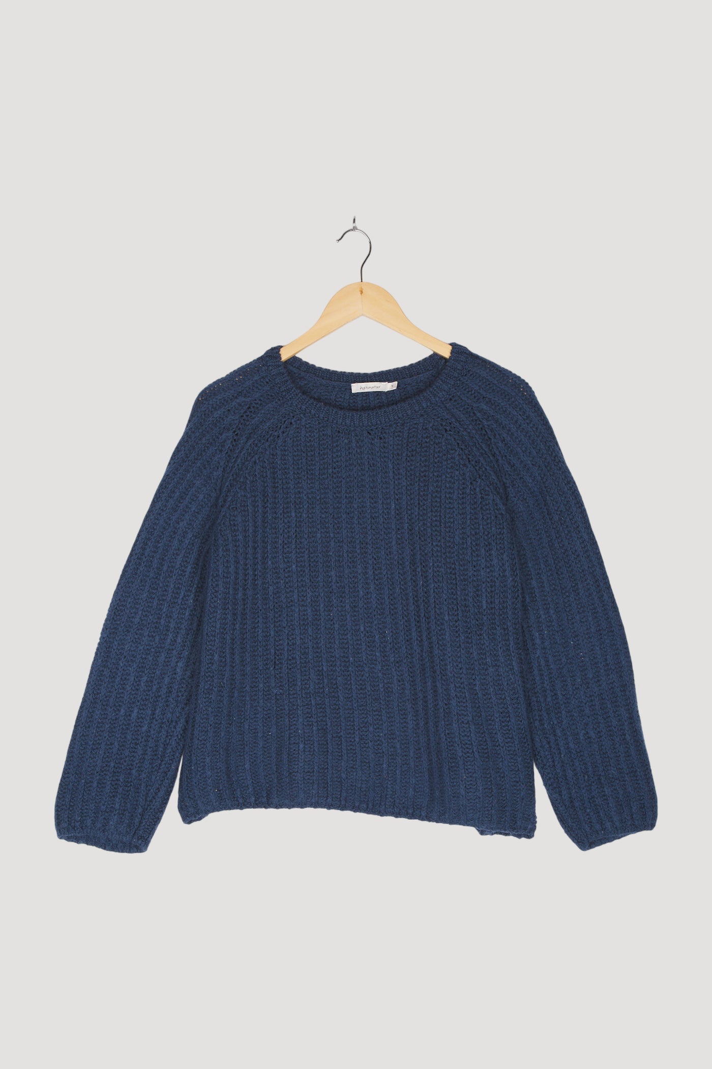 Secondhand Raglan-Pullover aus Bio-Baumwolle und Bio-Merinowolle