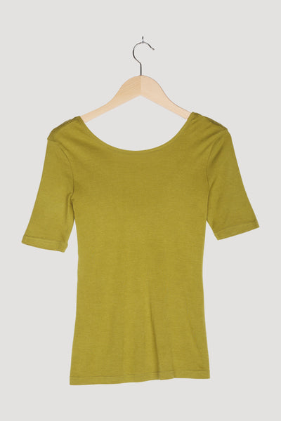 Secondhand Seiden-Shirt mit Bio-Baumwolle