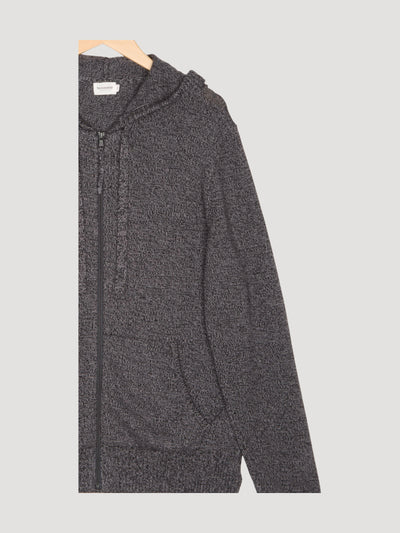 Secondhand Strickjacke Kapuze Regular aus reiner Bio-Baumwolle mit Bio-Merinowolle