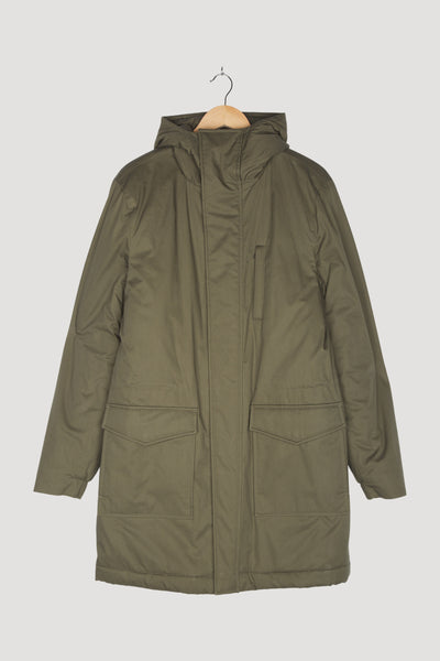 Secondhand Parka Nature Shell mit Schurwoll-Kapok-Wattierung