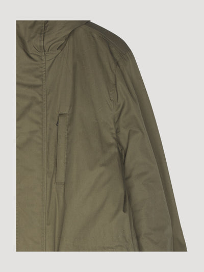 Secondhand Parka Nature Shell mit Schurwoll-Kapok-Wattierung