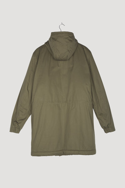 Secondhand Parka Nature Shell mit Schurwoll-Kapok-Wattierung