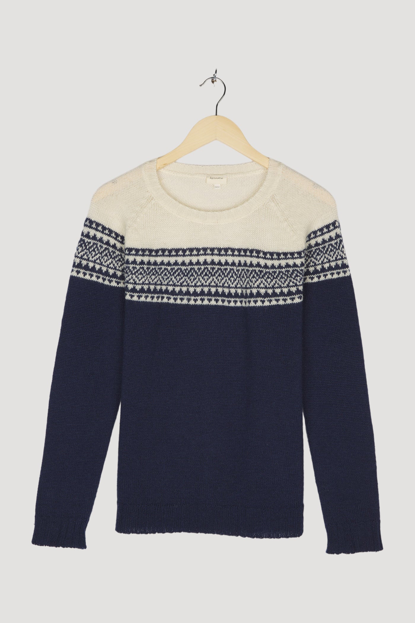 Secondhand Norweger-Pullover aus reiner Merinowolle