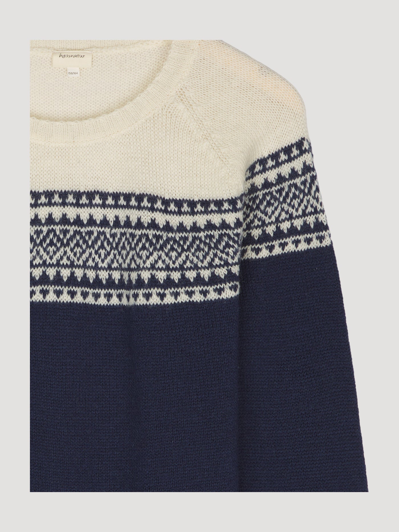 Secondhand Norweger-Pullover aus reiner Merinowolle