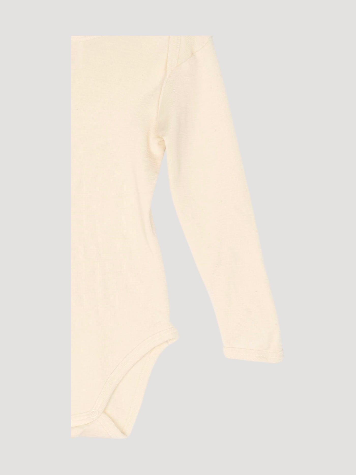 Secondhand Langarm-Body aus Bio-Merinowolle mit Seide