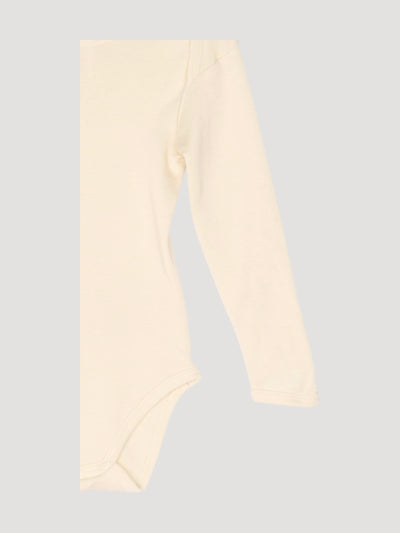 Secondhand Langarm-Body aus Bio-Merinowolle mit Seide