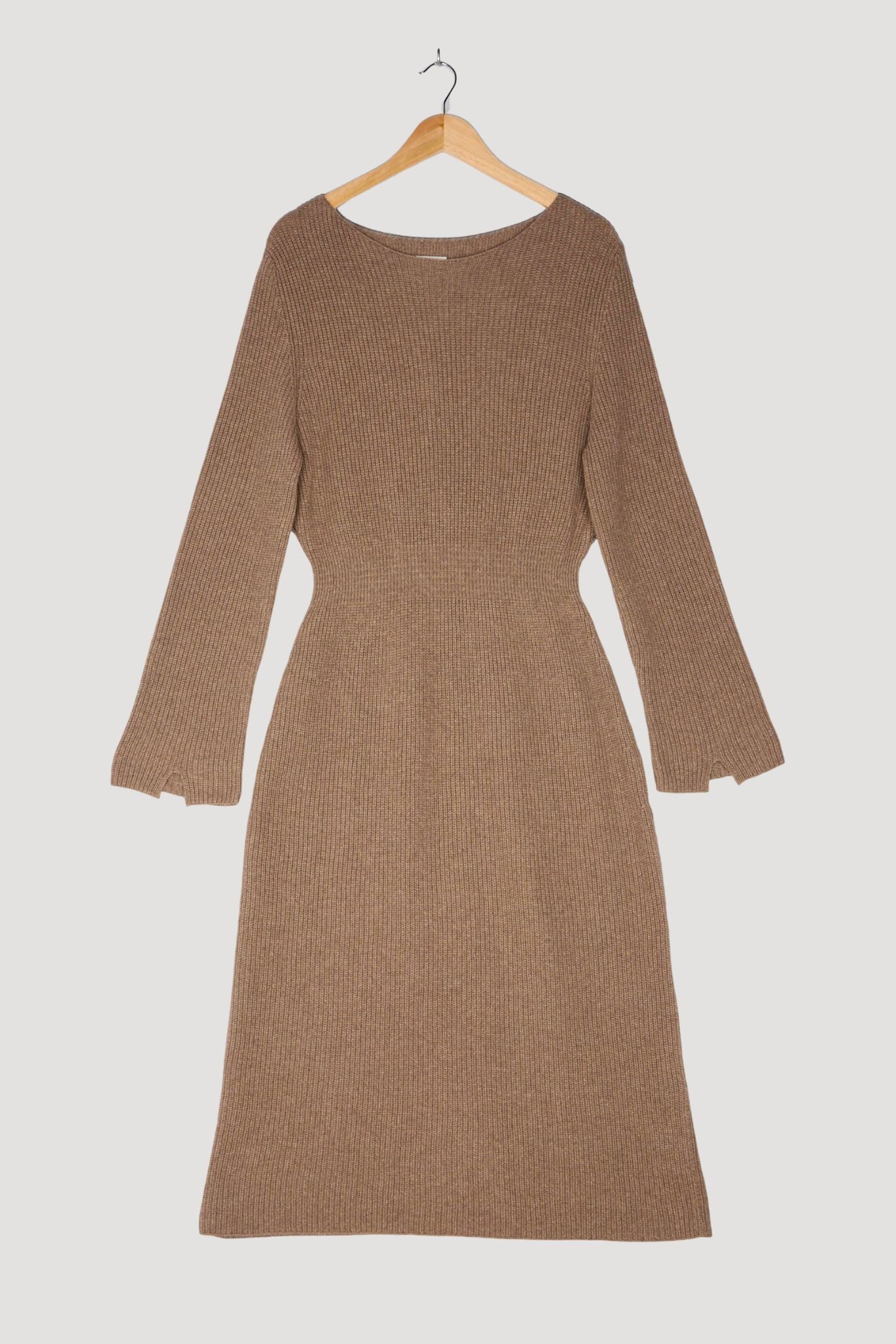 Secondhand Strickkleid Midi Regular aus reiner Bio-Baumwolle und Schurwolle