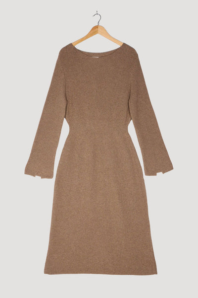Secondhand Strickkleid Midi Regular aus reiner Bio-Baumwolle und Schurwolle