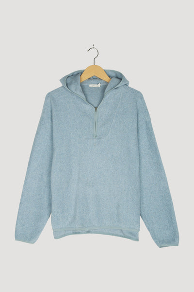 Secondhand Fleece-Hoodie aus reiner Bio-Baumwolle