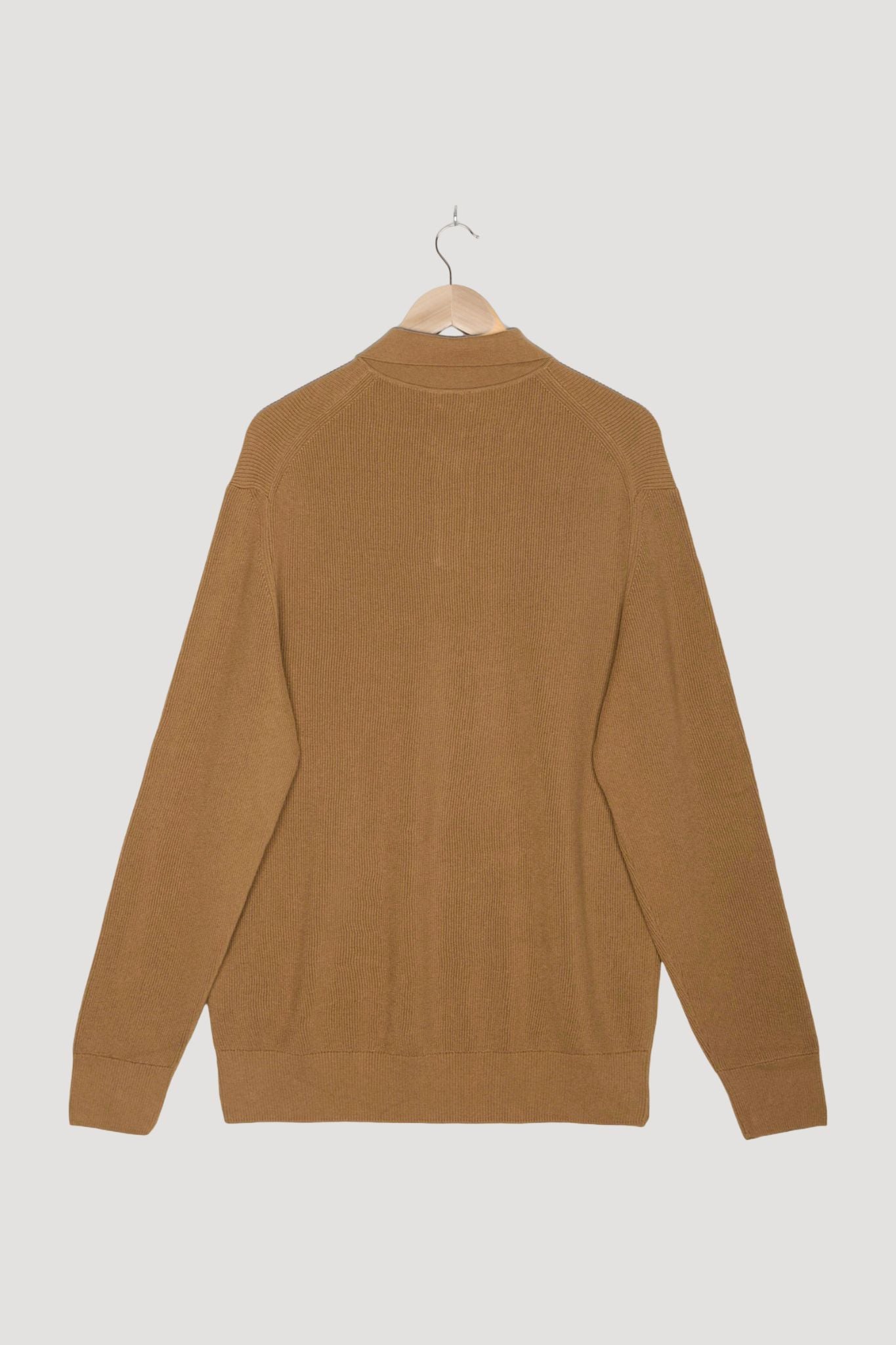 Secondhand Pullover Smart Polo aus reiner Bio-Baumwolle mit Schurwolle
