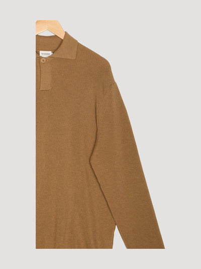 Secondhand Pullover Smart Polo aus reiner Bio-Baumwolle mit Schurwolle