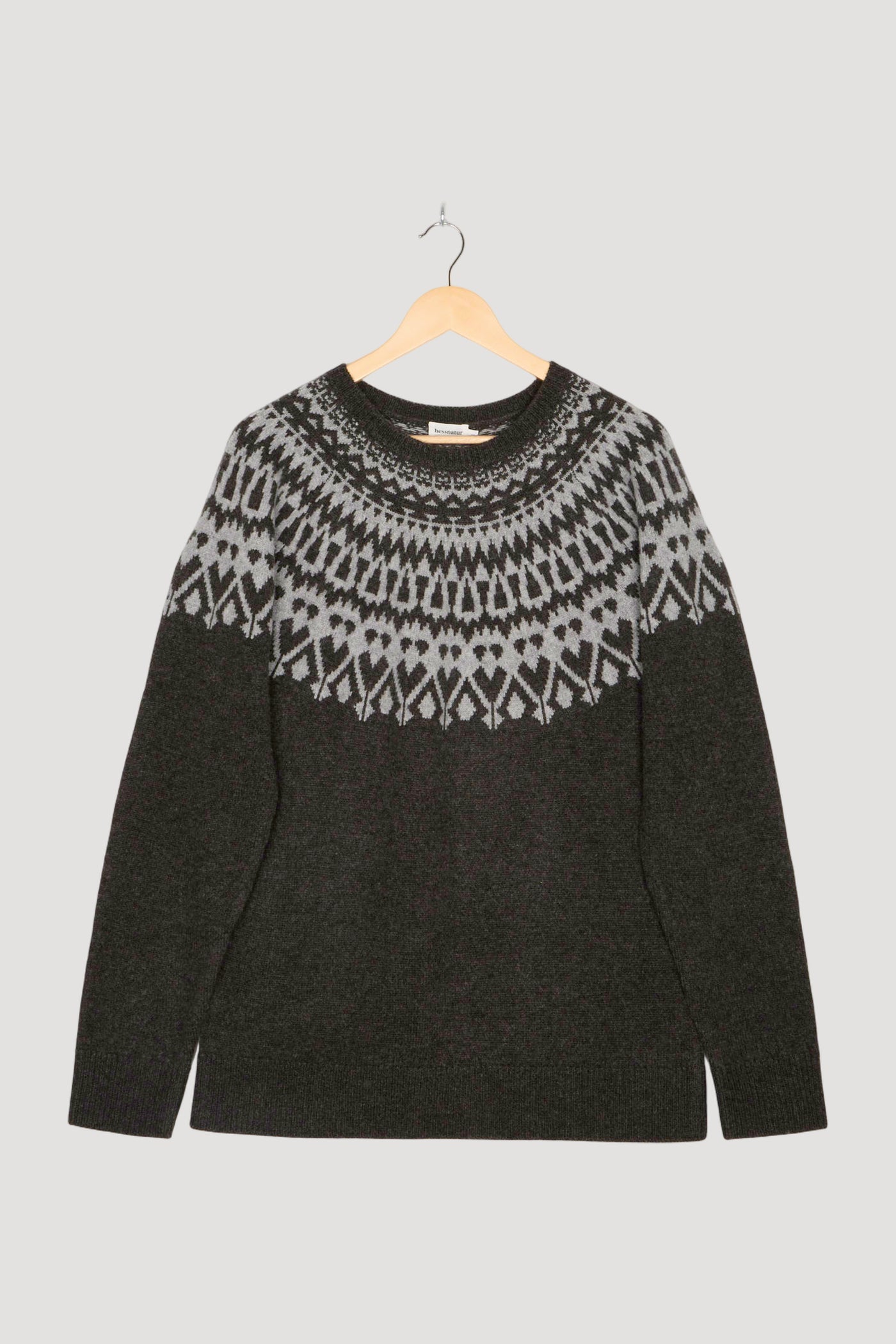 Secondhand Norweger Pullover Regular aus Schurwolle und Yak-Wolle