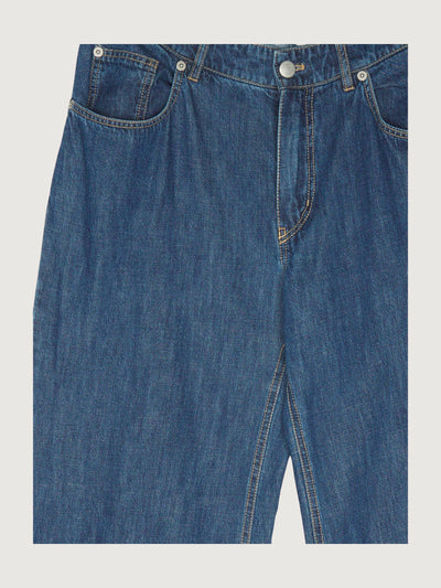 Secondhand Jeans Wide Leg aus Bio-Baumwolle mit Kapok