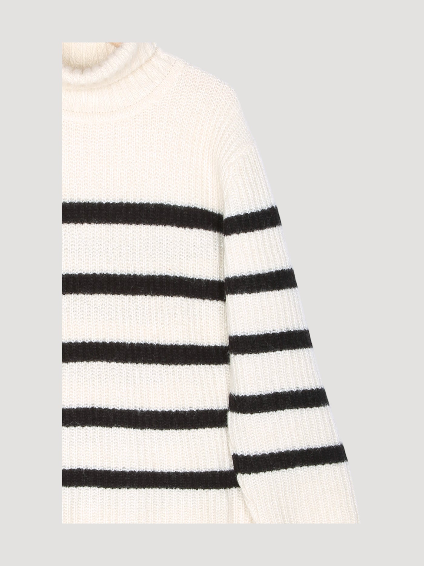 Secondhand Rollkragen-Pullover aus Alpaka mit Seide und Mohair