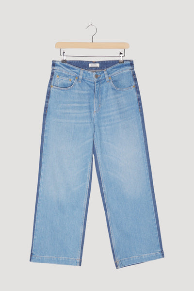 Secondhand Jeans Cropped Flared aus Bio-Denim