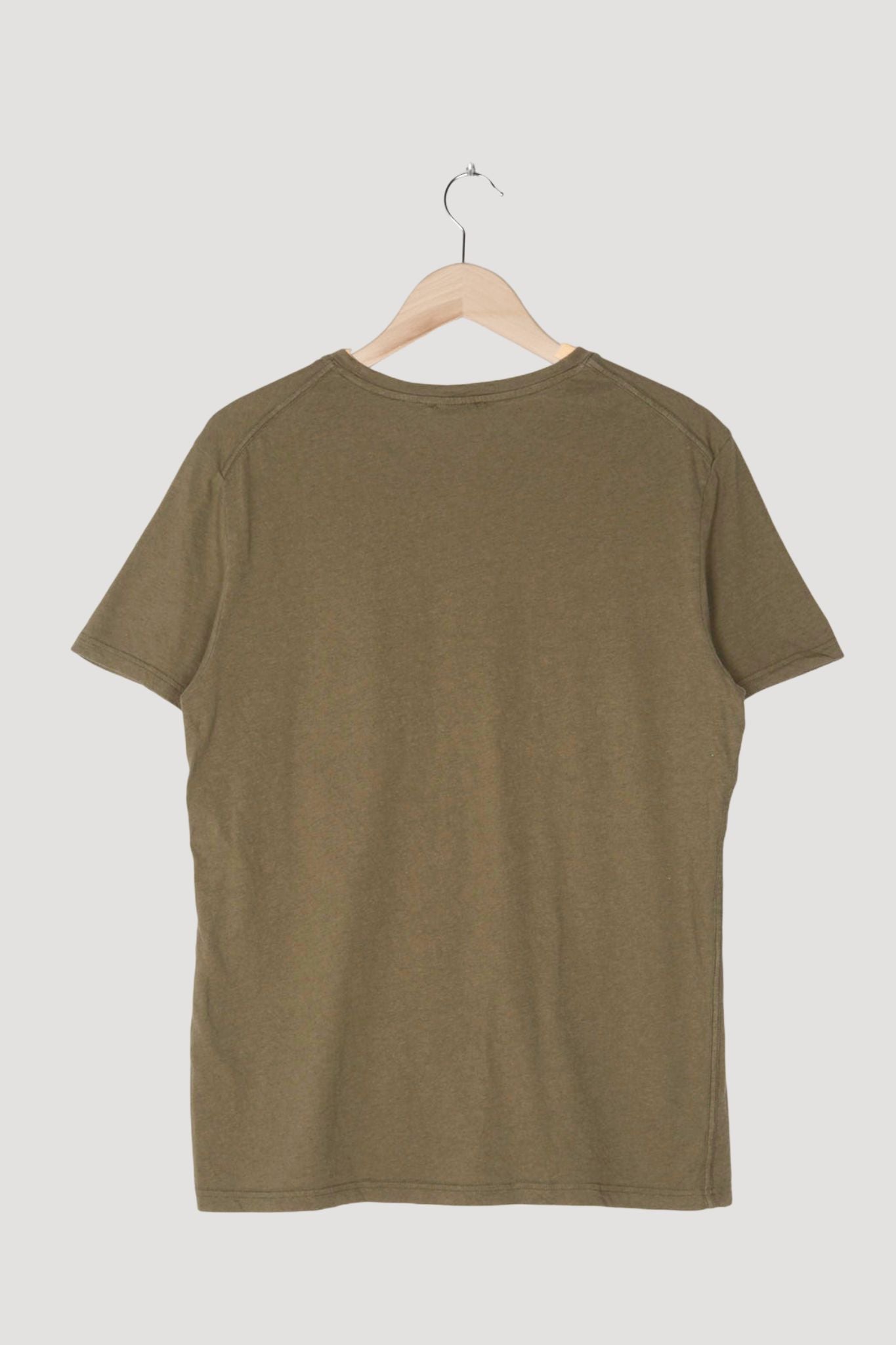 Secondhand T-Shirt aus Bio-Baumwolle mit Schurwolle
