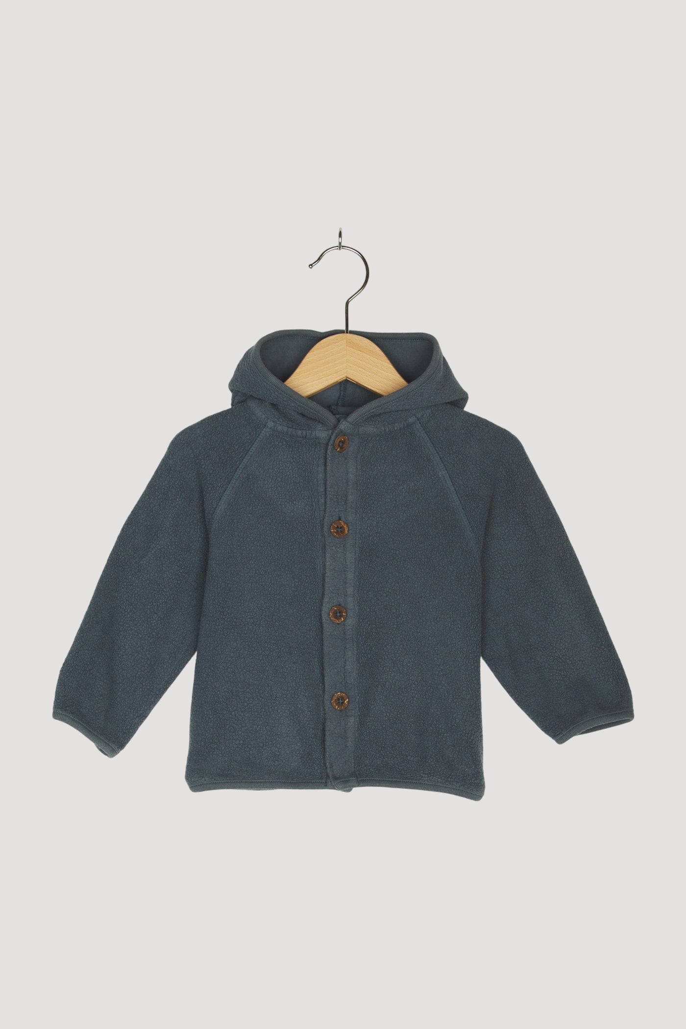 Secondhand Fleece-Jacke aus reiner Bio-Baumwolle