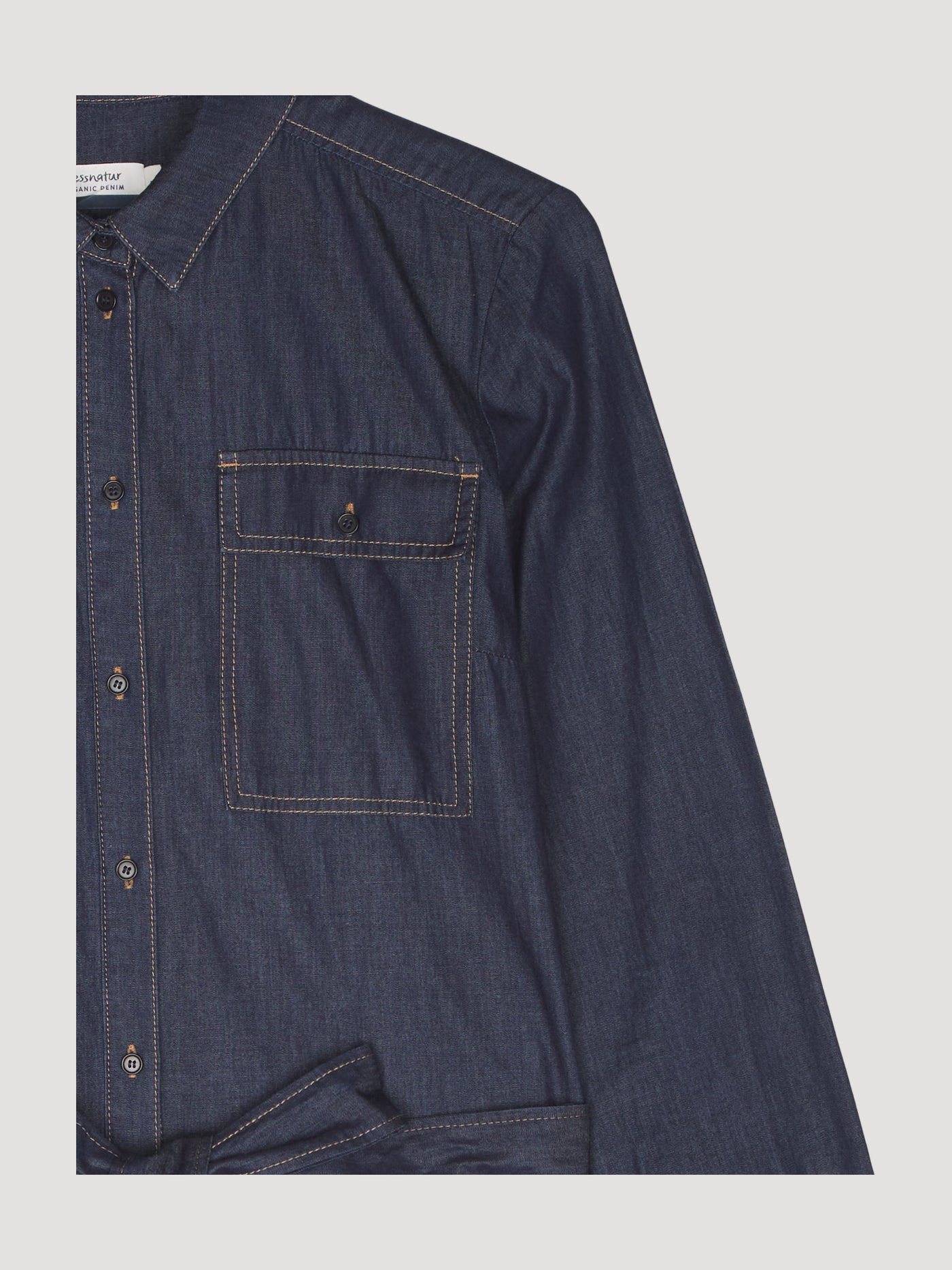 Secondhand Jeanskleid aus reiner Bio-Baumwolle