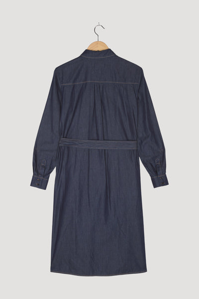 Secondhand Jeanskleid aus reiner Bio-Baumwolle