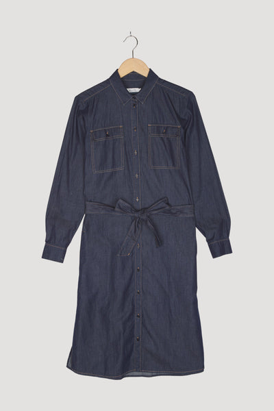 Secondhand Jeanskleid aus reiner Bio-Baumwolle