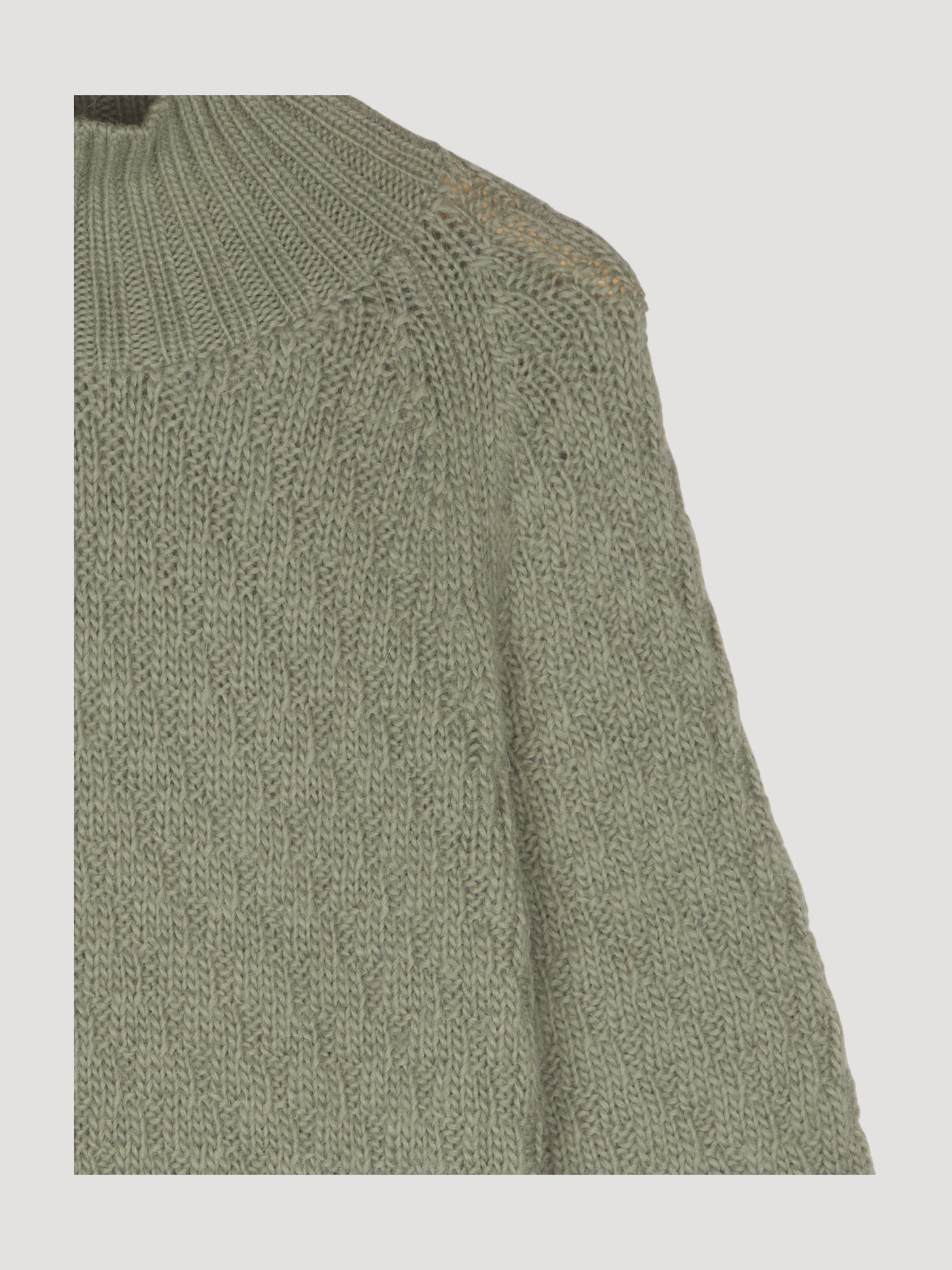 Secondhand Struktur-Pullover aus Alpaka und Schurwolle