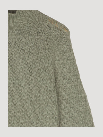 Secondhand Struktur-Pullover aus Alpaka und Schurwolle