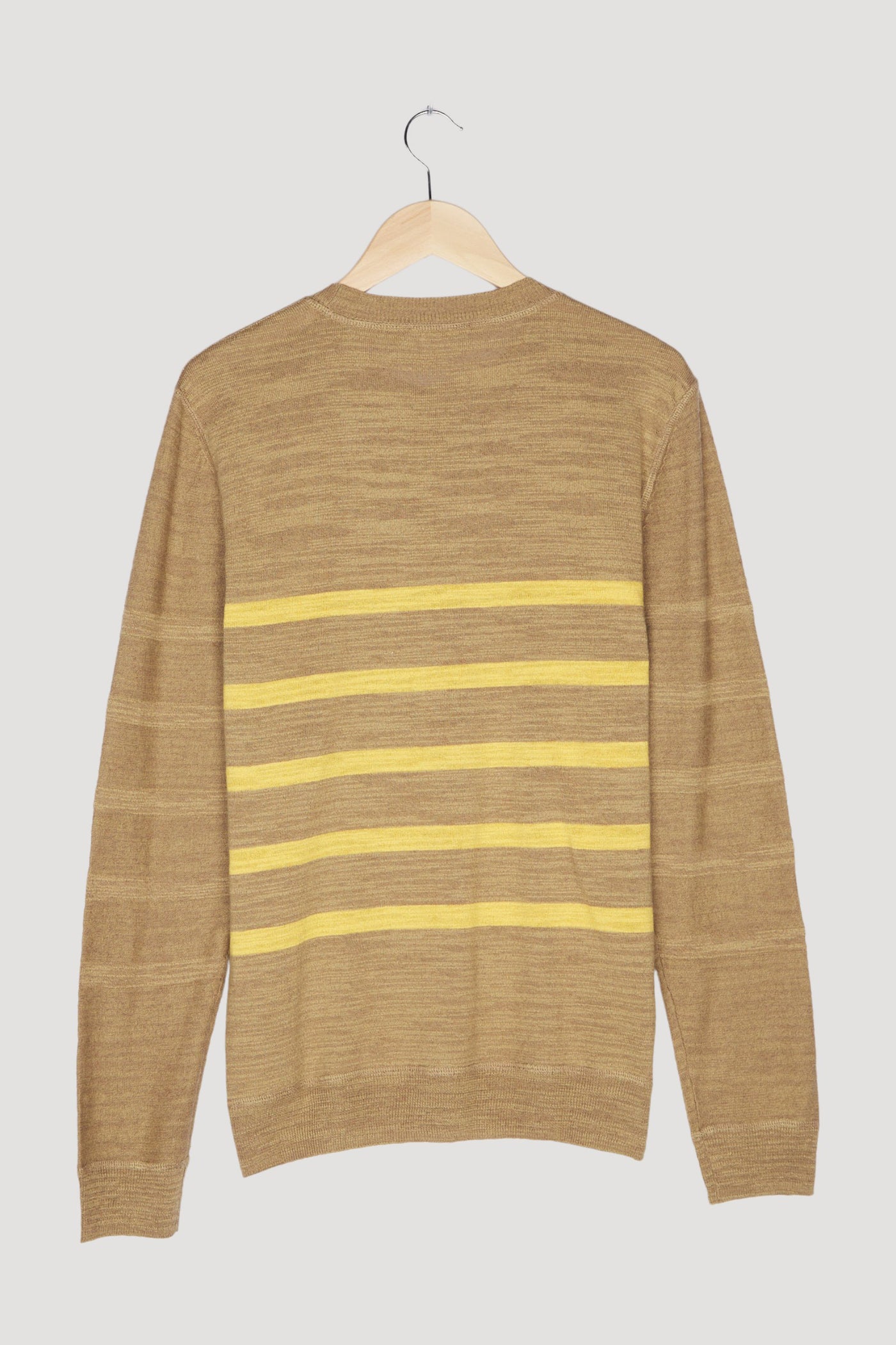 Secondhand Streifen-Pullover aus Leinen mit Bio-Baumwolle