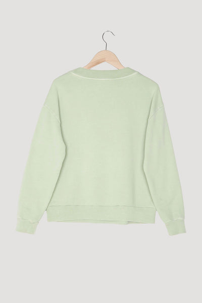 Secondhand Sweatshirt mineralgefärbt aus reiner Bio-Baumwolle
