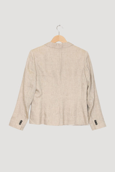 Secondhand Blazer aus reinem Bio-Leinen