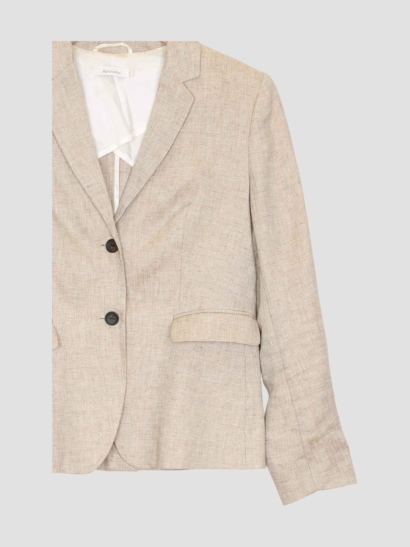 Secondhand Blazer aus reinem Bio-Leinen
