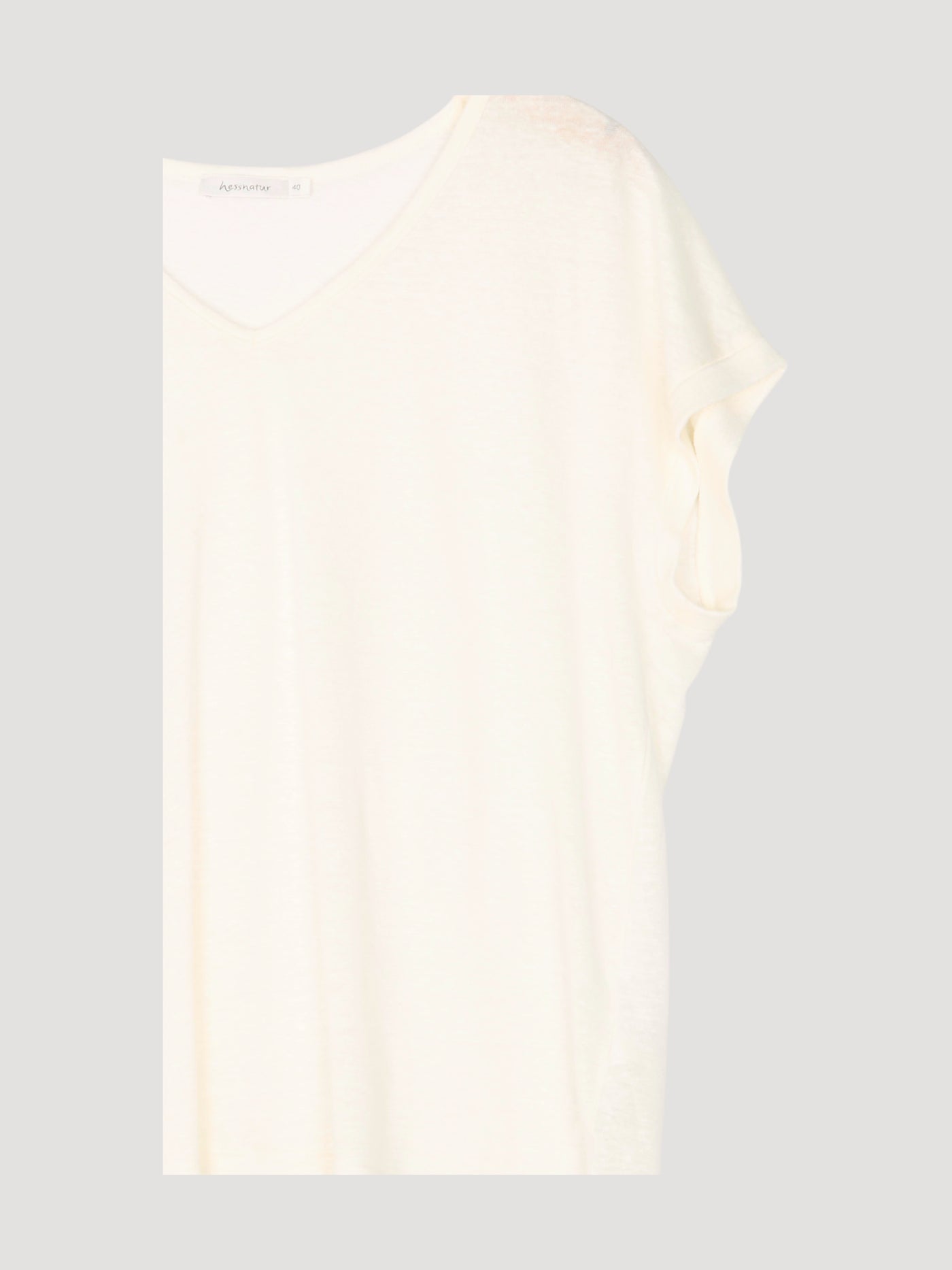 Secondhand Kurzarm-Shirt aus reinem Leinen