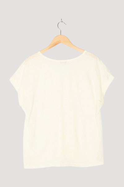 Secondhand Kurzarm-Shirt aus reinem Leinen