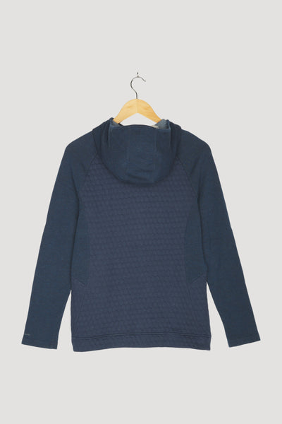 Secondhand Damen Kapuzenjacke mit 3D-Struktur aus Bio-Baumwolle mit Bio-Schurwolle