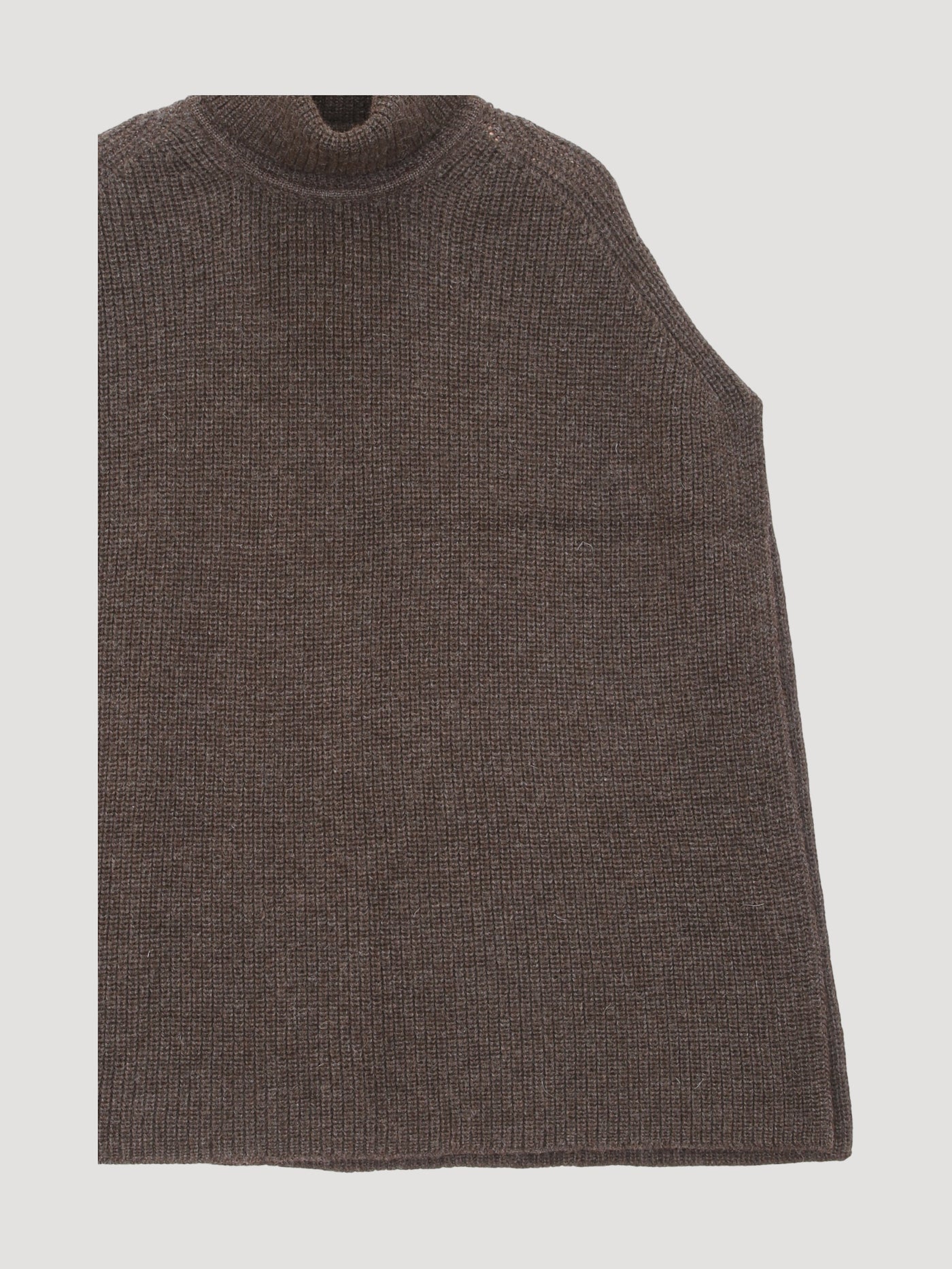 Secondhand Strickcape aus Bio-Merinowolle mit Alpaka