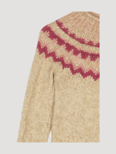 Secondhand Pullover aus Alpaka mit Baumwolle, Schurwolle und Seide